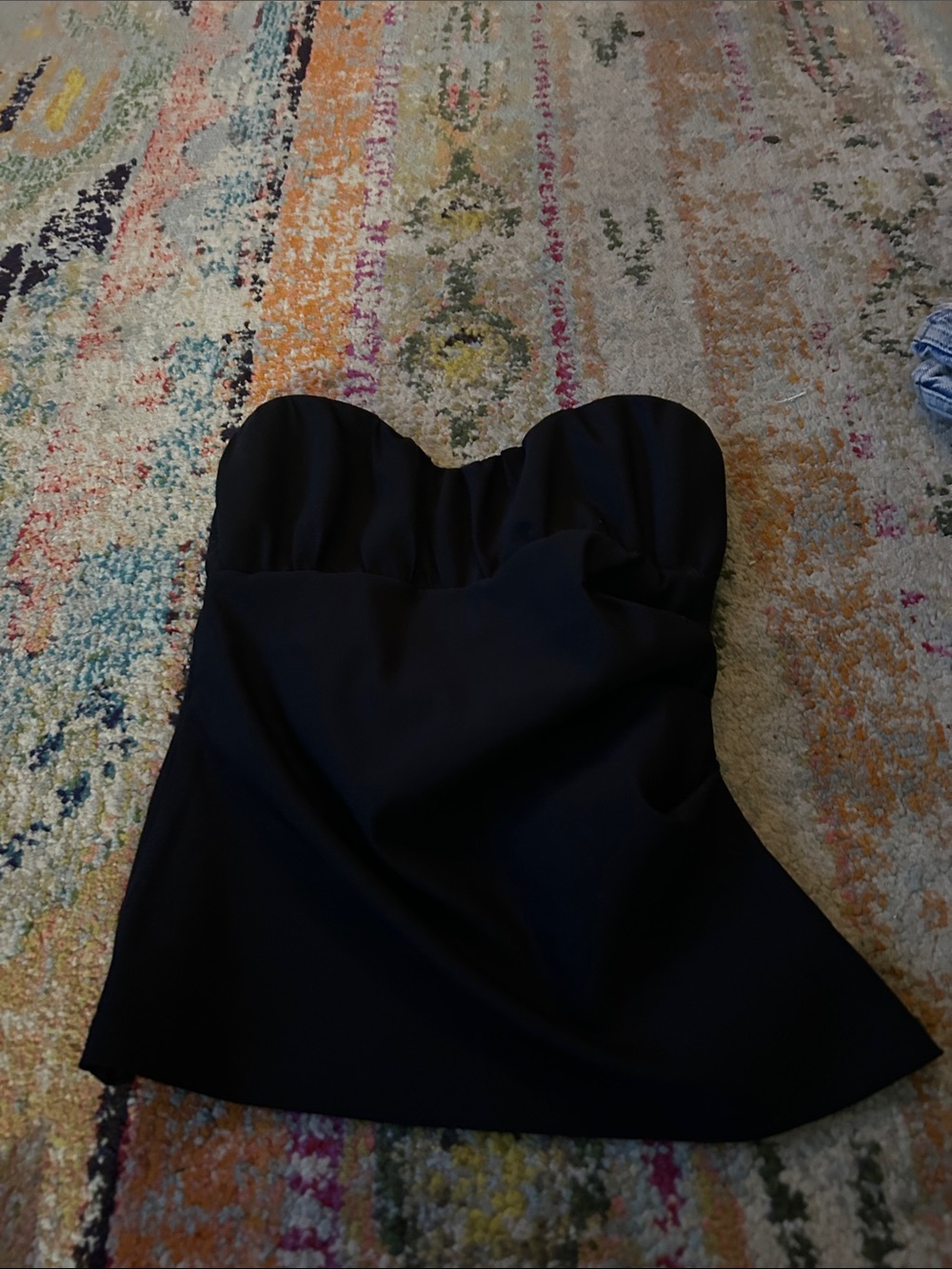 Black Strapless Shirt - zara - Picture 4 of 5